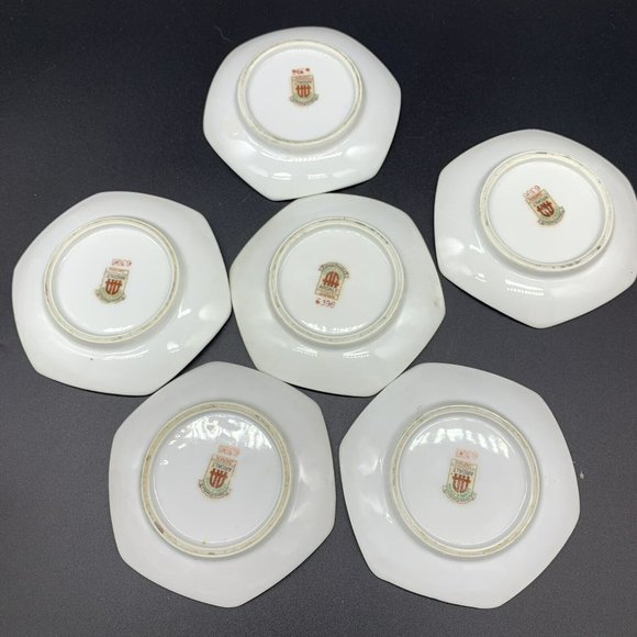 Lot 12pc Vintage Ardalt Lenwile Japan Footed Mini Tea Cup & Saucer Floral & Bird - Picture 3 of 12